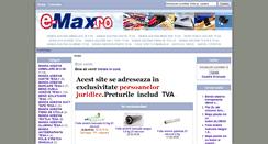 Desktop Screenshot of e-max.ro