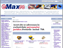 Tablet Screenshot of e-max.ro